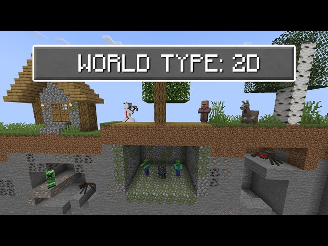 Beating Minecraft, but its 2D