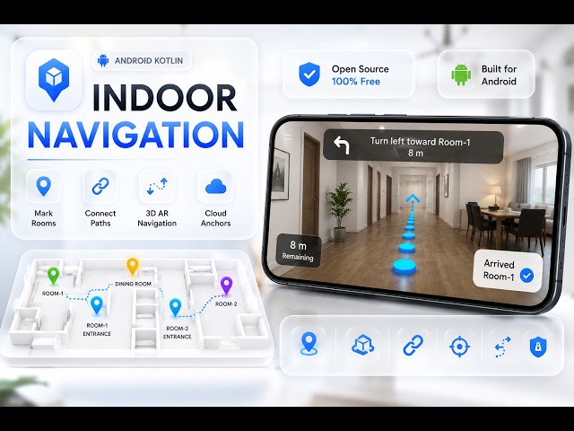 Indoor AR Navigation Starter Kit | Full Tutorial (Android + ARCore)
