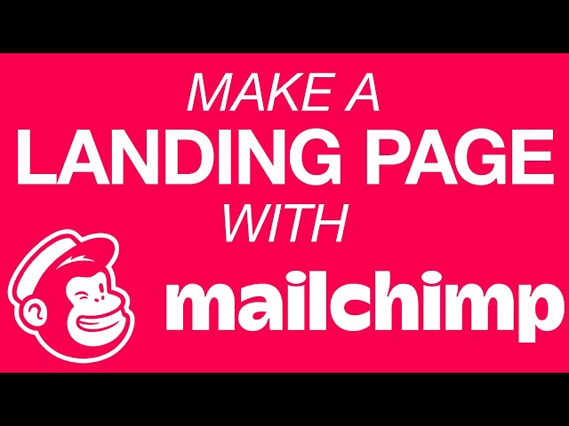 Make a Landing Page with Mailchimp! New Mailchimp Feature - EASY Tutorial!