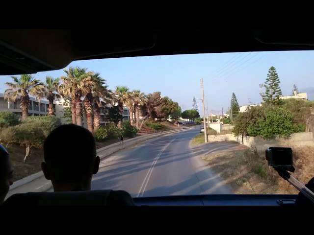 From Heraklion Airport to Hersonissos, Crete
