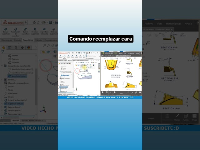 Comando reemplazar cara en #SolidWorks ¿Ya lo conocías?