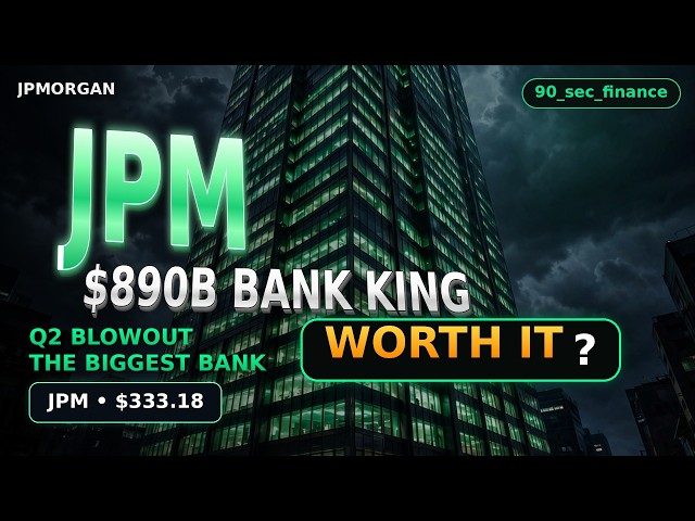 Deep Dive - JPMorgan at $333.18: The $890B Banking King, Q2 Blowout & Dimon's Succession Move