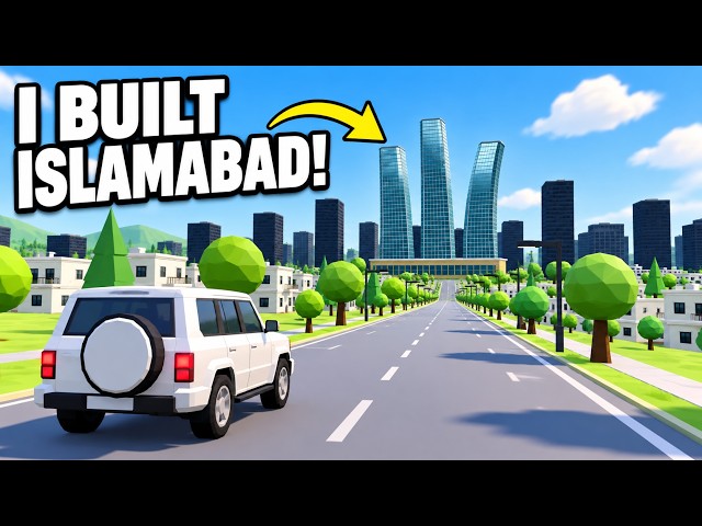 I Built Islamabad as a Driving Game With AI! 🇵🇰 #GameDev #islamabad