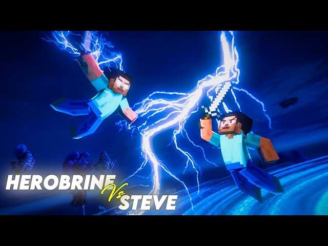 HEROBRINE VS STEVE | ANIMATION FIGHT EDIT 🔥