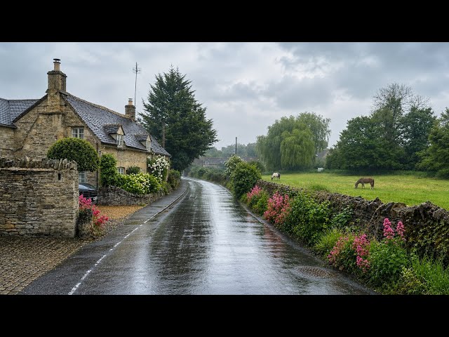 A Different Kind of Summer | Rainy Morning Walk in the Cotswolds, England