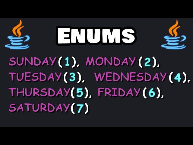 Learn Java enums in 10 minutes! 📅