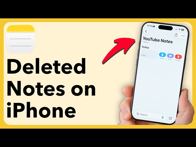 How to Recover Deleted Notes on iPhone (With or Without Backup)