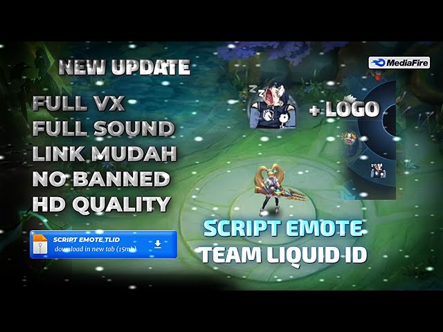 SCRIPT EMOTE TEAM LIQUID ID + LOGO | FULL EFFECT & SOUND 