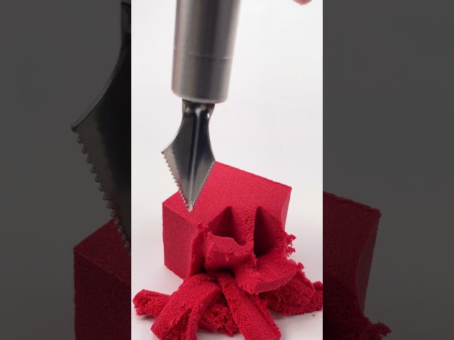 Kinetic Sand Cube Carve #KineticSand #Shorts