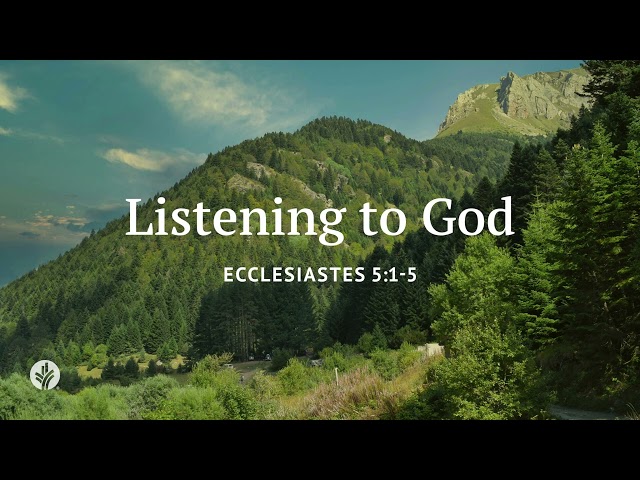 Listening to God | Our Daily Bread | Daily Devotional