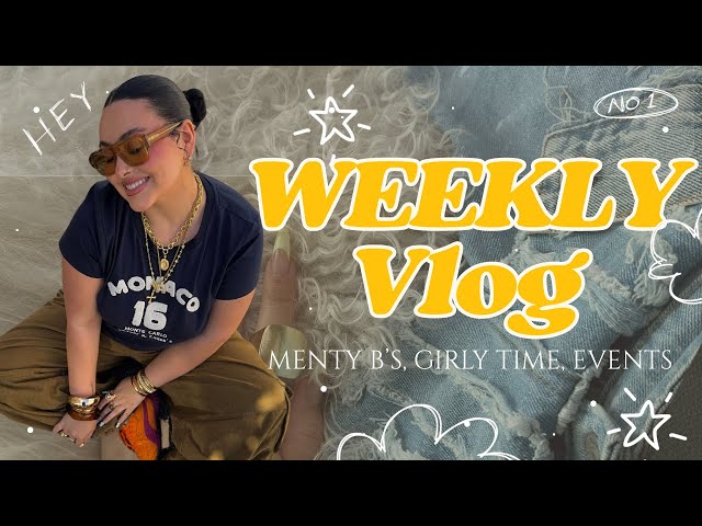 WEEKLY VLOG | coachella fomo???, menty b’s, girly time, content creation BTS, influencer events, etc