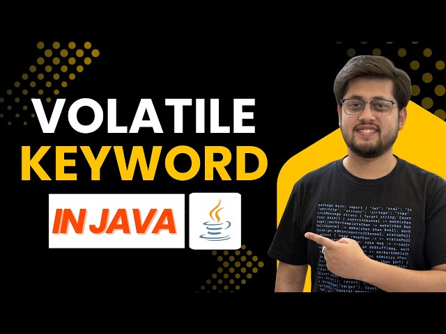 Volatile Keyword in Java 🔥 | What It Really Does Under the Hood
