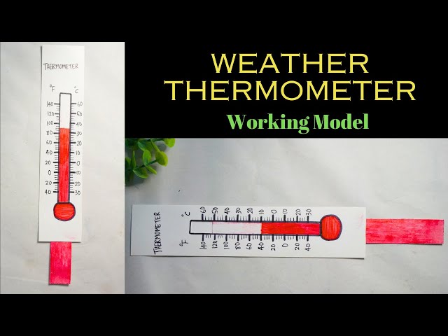 Weather Thermometer | School Project | Weather Thermometer Working Model | DIY Classroom Thermometer