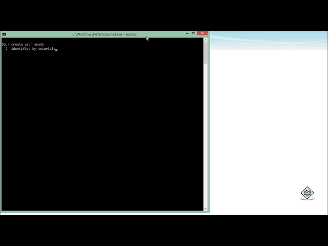 Oracle - SQL - Creating Users