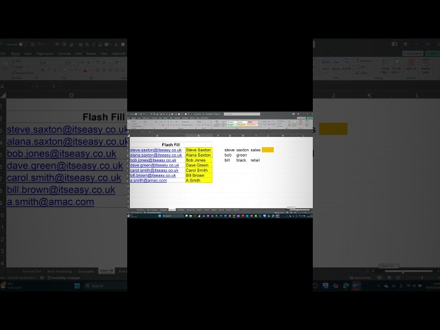Flash Fill who knew #exceltutorials #excel