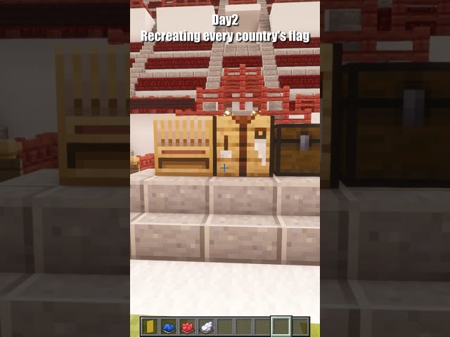 Day 2: I recreated the Philippines flag |  #minecraft #nation #flag