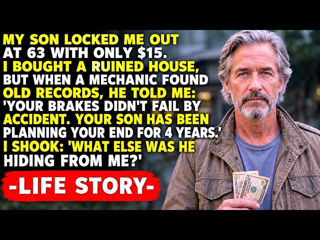 Kicked Out at 63 with $15, He Bought a Ruined House — The Light He Kept Burning Exposed His Son