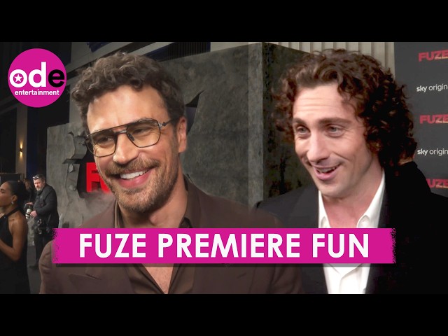 Fuze Premiere | Theo James is NOT calm as Aaron reveals on set chaos!