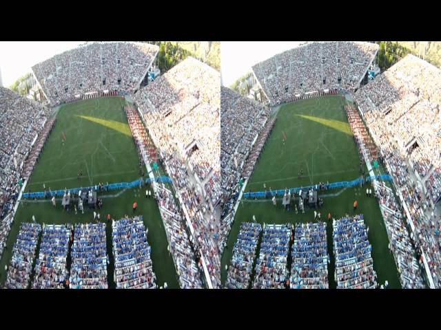 "World's First 3D Skydive into Stadium of Fire"