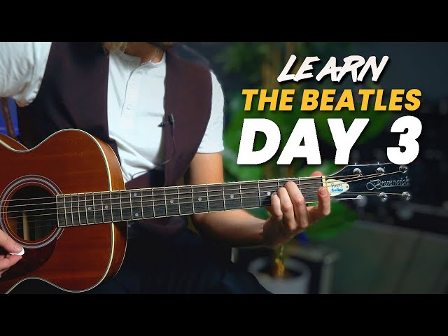 Day 3 - 10 Day Beatles Guitar Challenge - easy chord embellishments