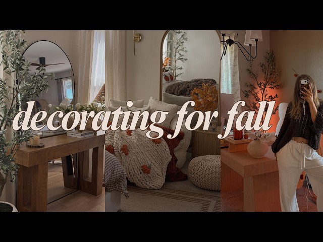 decorating for fall + HUGE fall decor haul 🍂 🤎