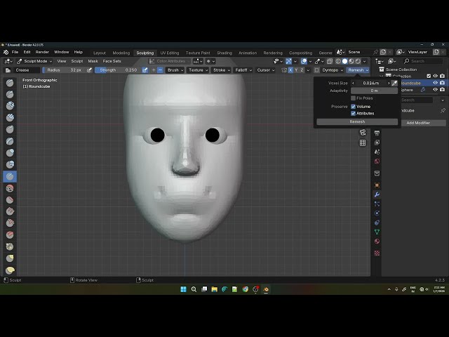 Blender Sculpting Timelapse |Sculpt with me
