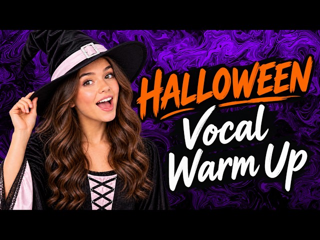 Halloween Vocal Warm Up 🎃👻 Ooh & Eeh Minor 5 Note Scale