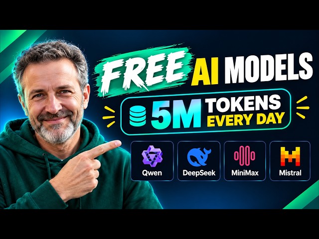 5 MILLION FREE AI Tokens Every Day! 🤯 40+ AI Models | Free API Key