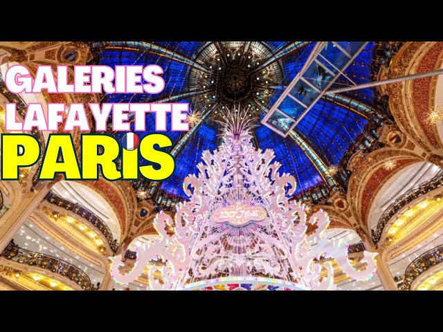 Magical Luxury Galeries Lafayette Shopping dream, in Paris, France,