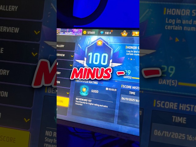 Honor 100 se 0 kar diya Id ban hogyi meri - Free Fire Max #shorts