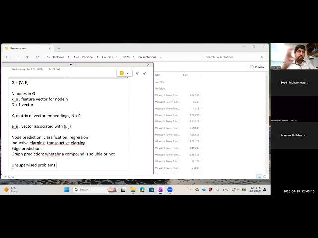 CS 432 - Lecture 29, Intro to Graph Neural Networks