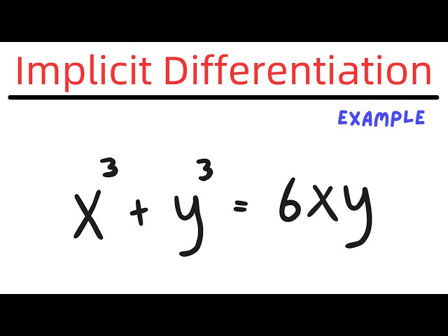 Implicit Differentiation Example #2