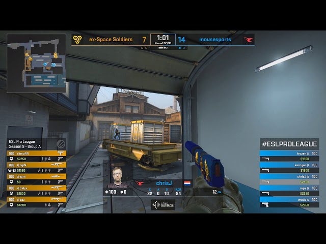 BEST of CS:GO #6 - 4 Man Boost to win eco round - mousesports vs ex Space Soldiers - ESL Pro League