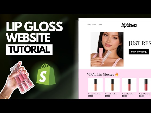 Beginner Shopify Store Setup Process For Lip Gloss Brands | Beginner friendly