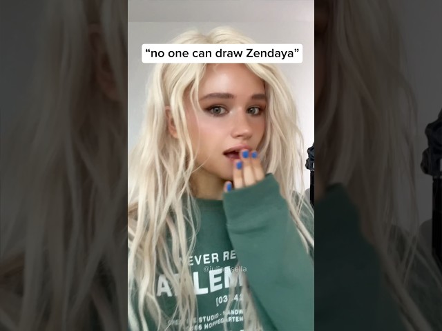 OMG it’s IMPOSSIBLE to draw Zendaya😭 ?! | JULIA GISELLA