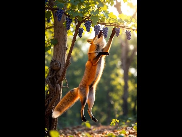 Lomri or Angoor 🍇Lalach ka Sabak Jab Lomri ko Angoor Na Mile Phir Kya Hua? #facts #animals #trending