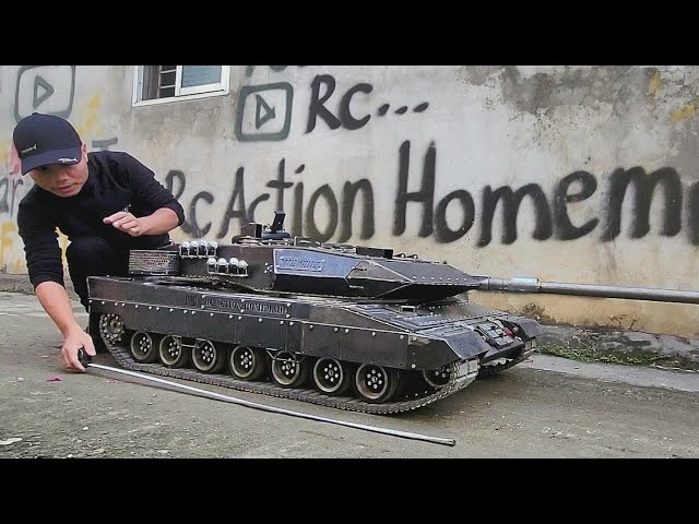 Review Tank rc 1/6, size and weight | rc action homemade