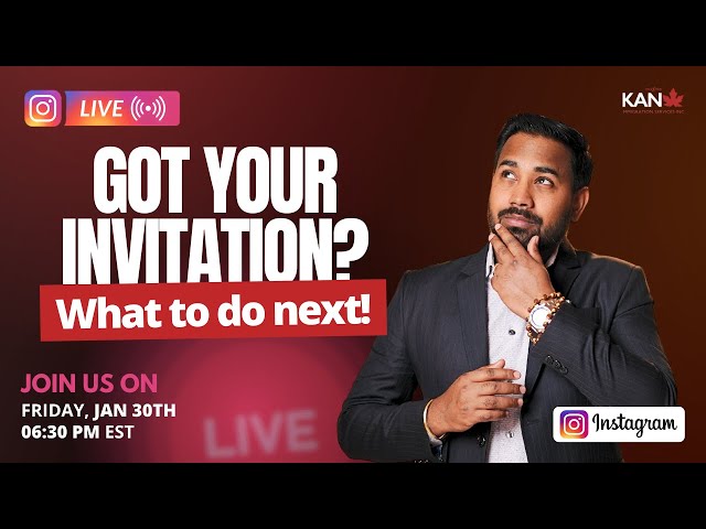 GOT YOUR INVITATION What to do next! KAN INSTA LIVE Jan 9th 2026