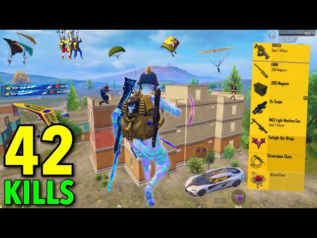 42 Kills😍ALL PRO PLAYERS RUSHED ME in APARTMENTS🔥PUBG Mobile - BGMI