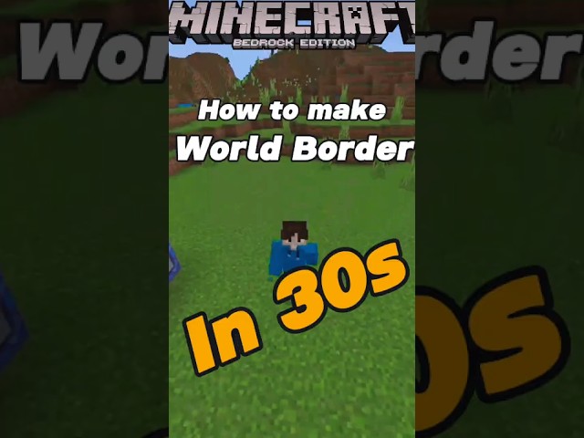 30-Second BEST World Border Setup!- Minecraft Bedrock