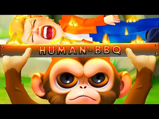 I AM MONKEY Cooking HUMANS Alive in The Zoo!