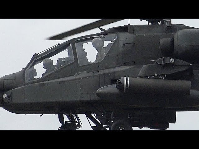4Kᵁᴴᴰ ARMY AIR CORPS WAH-64D APACHE Demonstrates attack targets at RIAT 2019