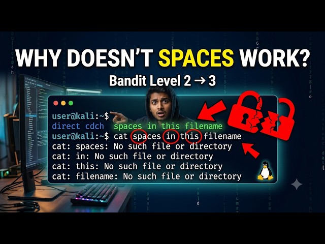 This Filename Has TWO Hidden Traps (OverTheWire Bandit Level 2→3)