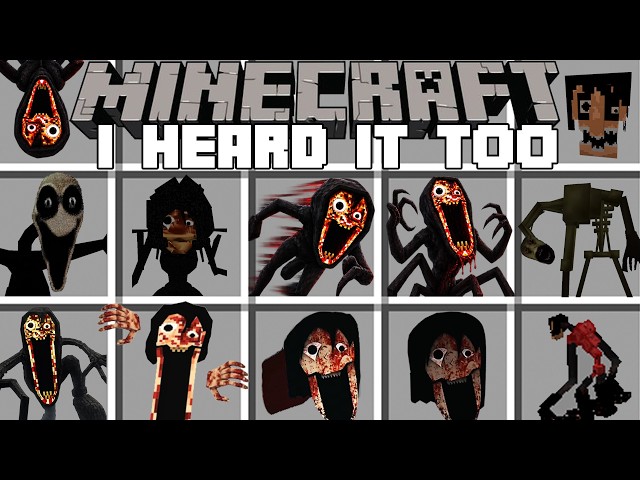 Minecraft I HEARD IT TOO MOD / I HEARD IT TOO SCARY MOD! (Minecraft Mods)