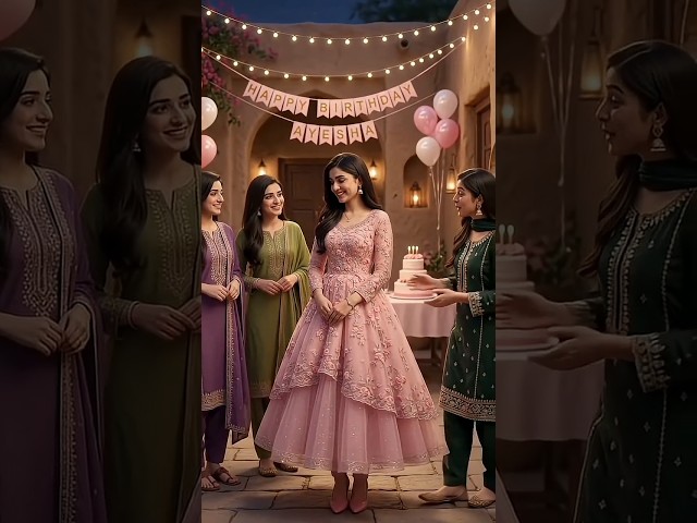 🎂 Bhehno ne Ayesha Ko Birthday Surprise diya | Pink Dress Aur Behnon Ka Pyar ❤️