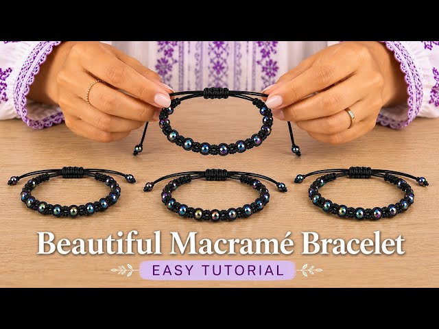 This Bracelet Looks Expensive | Easy Macramé Tutorial ✨