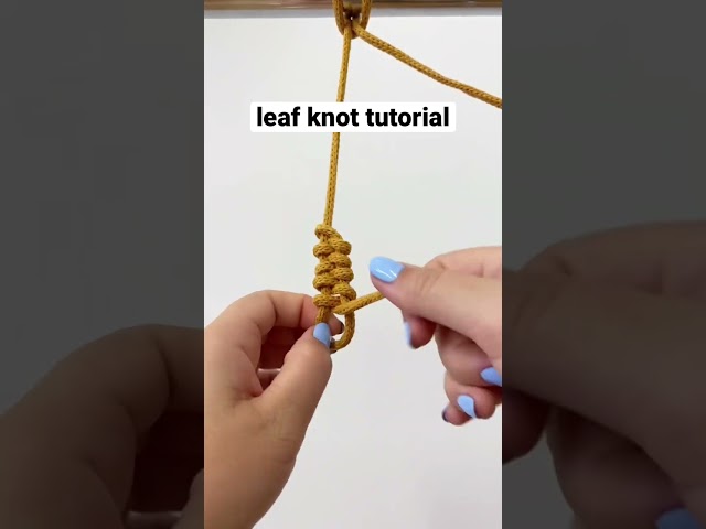 Macramé Leaf Knot Tutorial