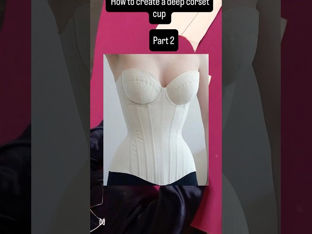 How to create a corset cup #sewing #patterndrafting #sewingtutorial #fashion #sewingpattern