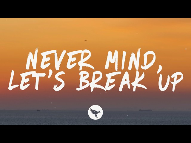 LANY - never mind, let's break up (Lyrics)