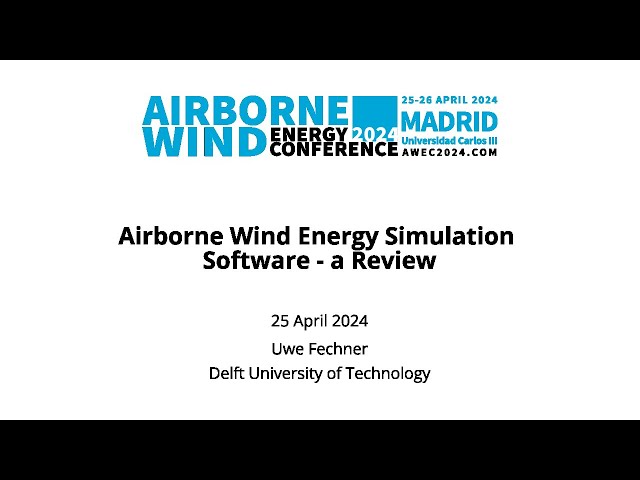 Airborne Wind Energy Simulation Software - a Review